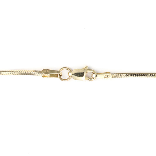 Marks Estate Dept 1 Estate Collection Color Gemstone Necklace in 14 Karat Yellow Gold with 1 Marquise Tanzanite 8.5mm-8.5mm