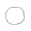 ReMARKable Estate Color Gemstone Necklace in 14 Karat Yellow Gold with 53 Round Cream Pearls