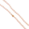 Pearl Strand M Estate Collection Color Gemstone Necklace in 14 Karat Yellow with 57 Akoya Cream Pearls