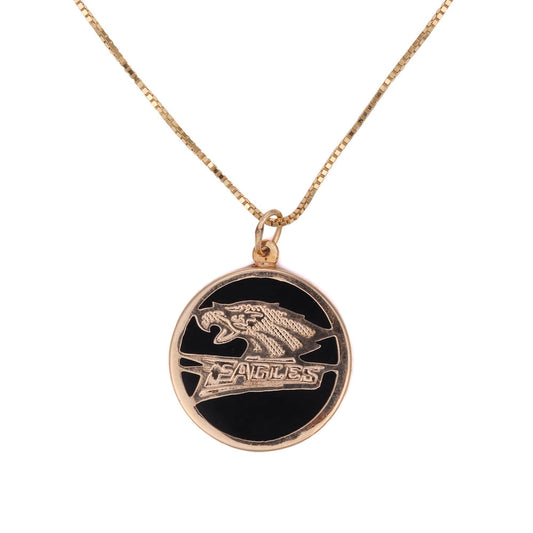 ReMARKable Estate Onyx Necklace in 14 Karat Yellow Gold