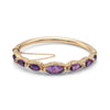 ReMarkable Estate Ladies Bangle Bracelet in 14 Karat Yellow Gold with Hidden Plunger Clasp