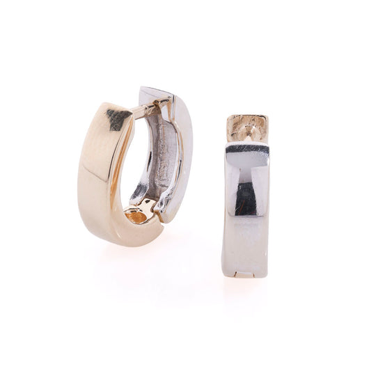 ReMARKable Estate Earrings (No Stones) in 14 Karat White Yellow Gold