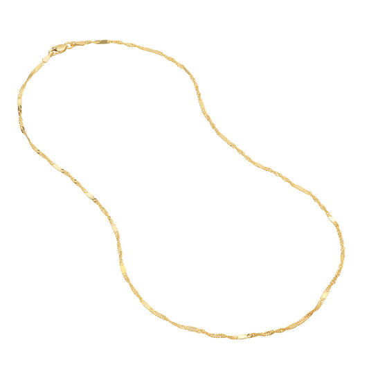 ReMARKable Designs Ankle Bracelet (No Stones) in 14 Karat Yellow Gold with Lobster Claw Clasp