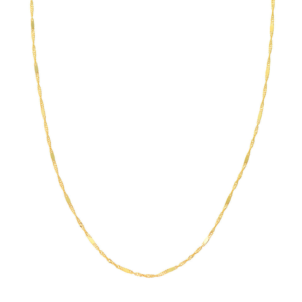 14K yellow gold ankle bracelet, lobster clasp.