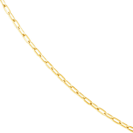 14K yellow gold chain ankle bracelet.