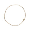 ReMARKable Estate Ankle Bracelet (No Stones) in 10 Karat White, Rose, Yellow, Black Gold with Spring Ring Clasp