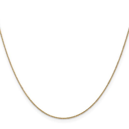 ReMARKable Designs 16" Cable Link 0.9mm Chain in 14 Karat Yellow Gold