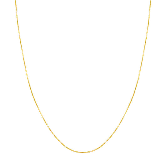 ReMARKable Designs Cable Link Chain Necklace in 14 Karat Yellow Gold, 16" Length, 1.2mm Width