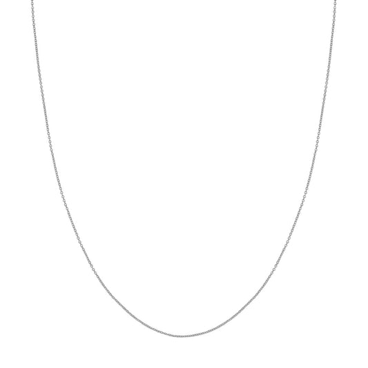 ReMARKable Designs Cable Link Chain in 14 Karat White, 16" 1.05mm