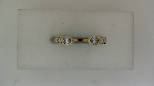 ReMARKable Designs ReMARKable Designs Natural Diamond Ladies Wedding Band in 14 Karat Yellow Gold