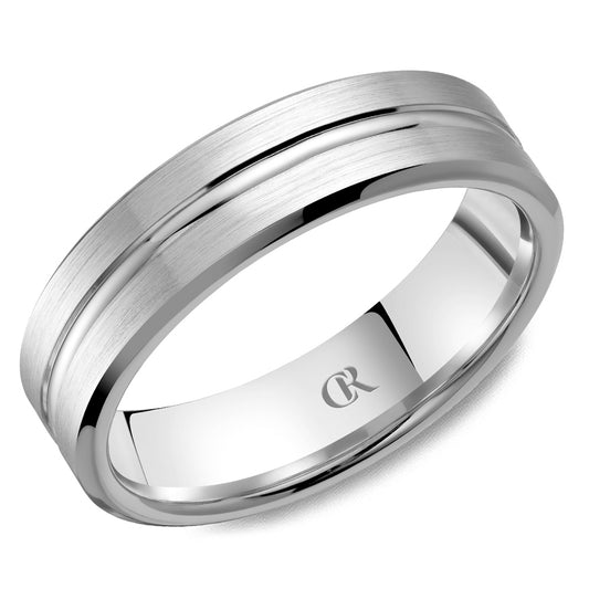 Polished 14K yellow carved band ring.