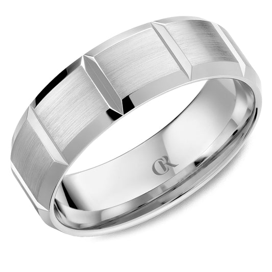 Carved Band (No Stones) in 14 Karat Yellow 5MM