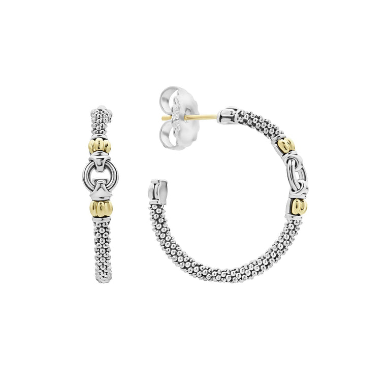 LAGOS Signature Caviar Collection Medium Hoop Earr