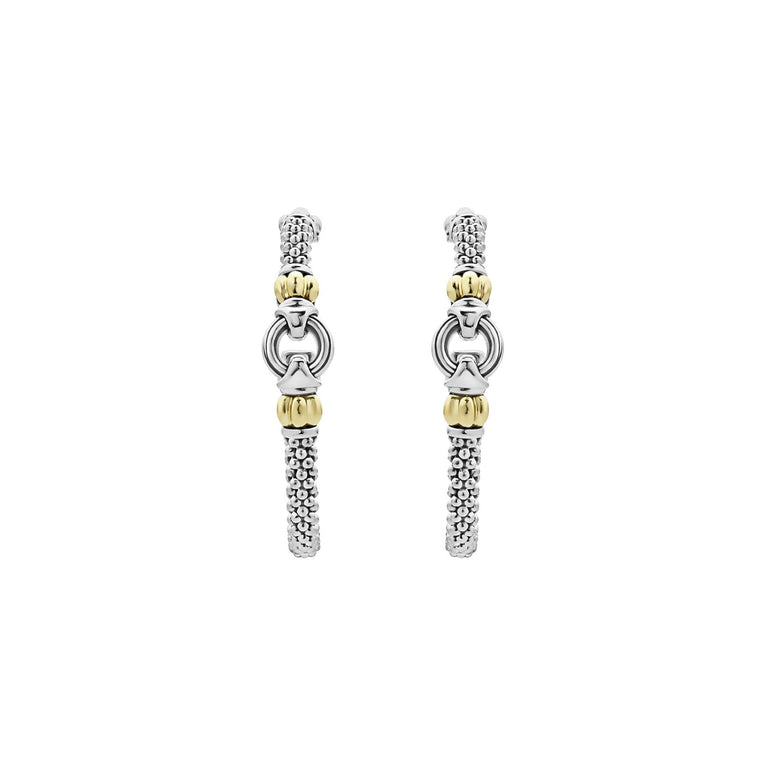 LAGOS Signature Caviar Collection Medium Hoop Earr