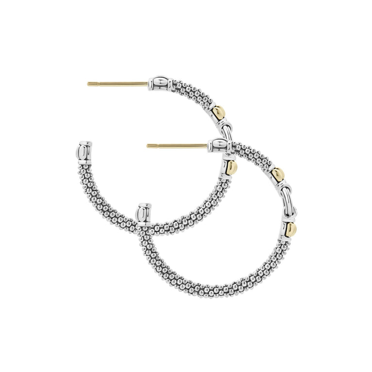 LAGOS Signature Caviar Collection Medium Hoop Earr