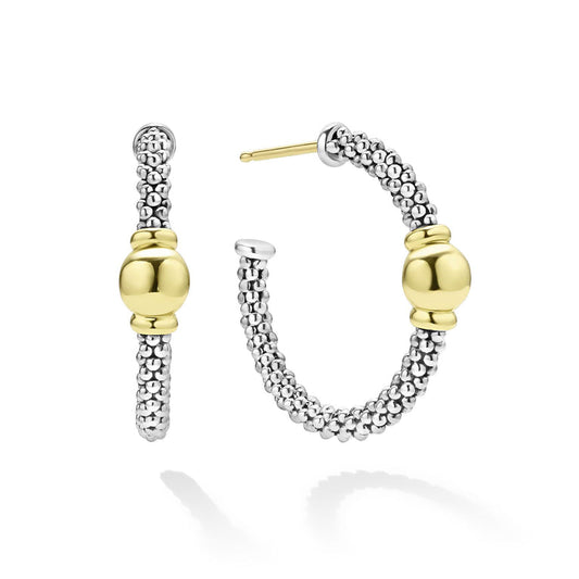 LAGOS Signature Caviar Collection Medium Hoop Earr