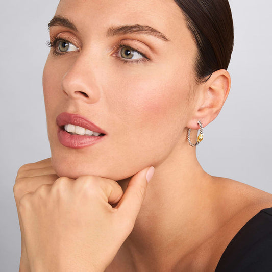 LAGOS Signature Caviar Collection Medium Hoop Earr