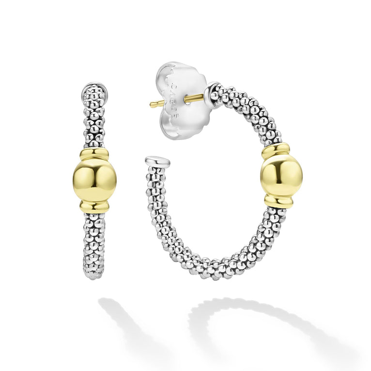 LAGOS Signature Caviar Collection Medium Hoop Earr