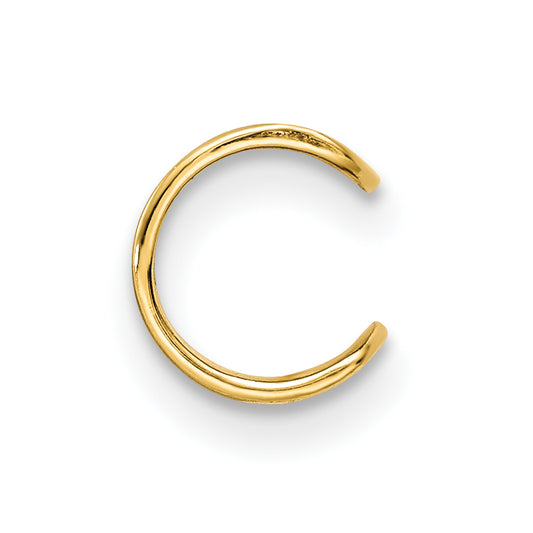 10K Yellow Gold Polished Cuff Earring
