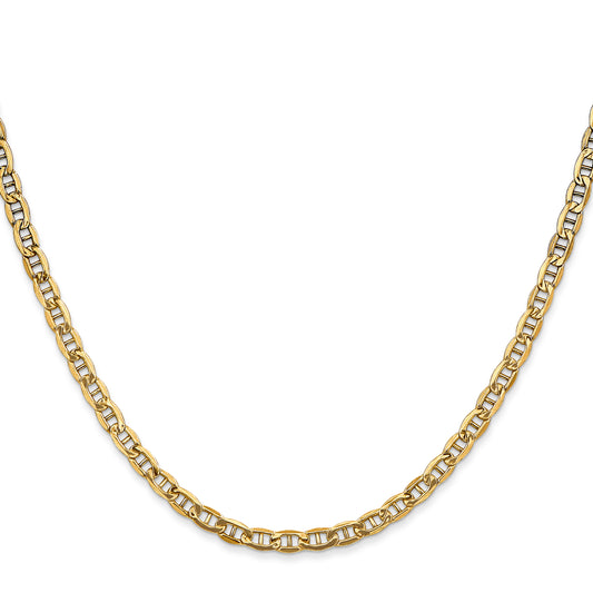 14K Yellow Gold Anchor Chain Necklace