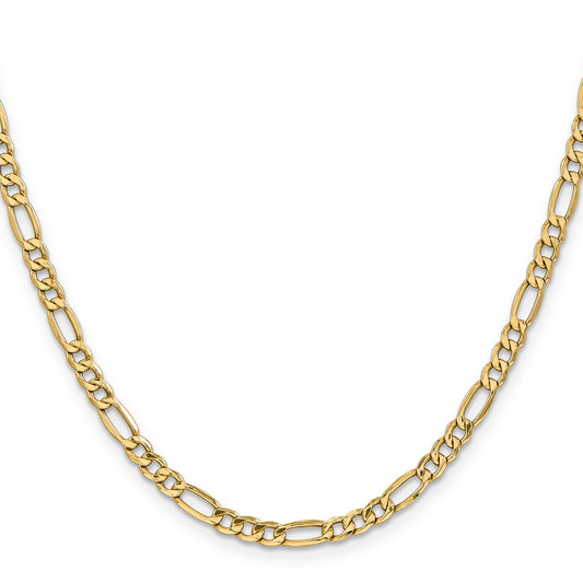 14K Yellow Gold Figaro Chain Necklace