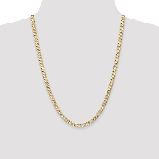 14K Yellow Gold Curb Chain Necklace