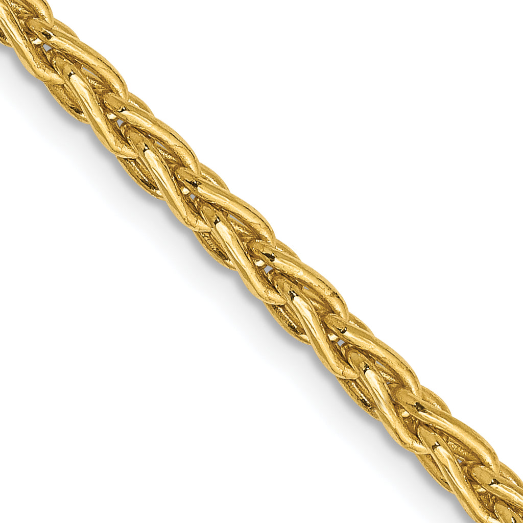 14K Yellow Gold Parisian Wheat Chain