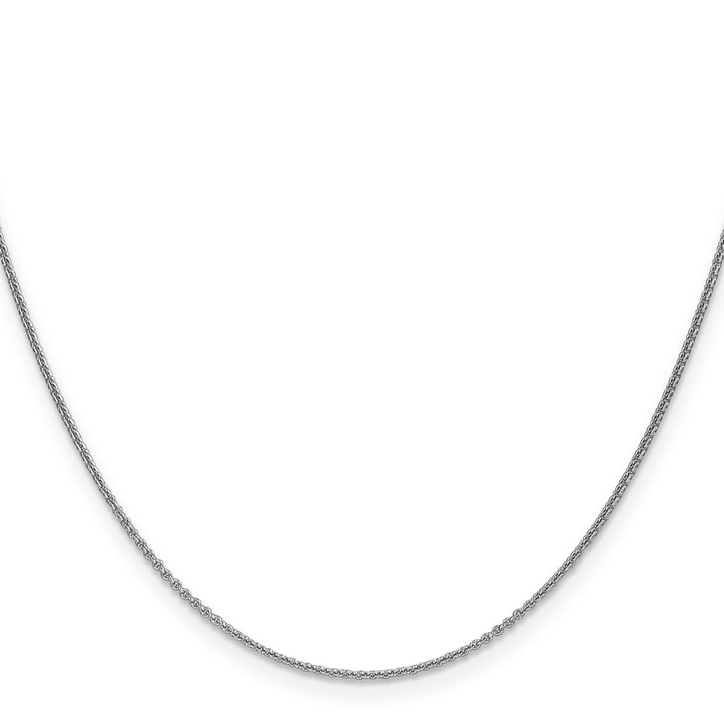 14K White Gold Cable Link Chain