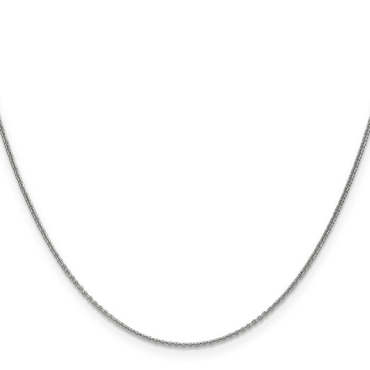 14K White Gold Cable Link Chain