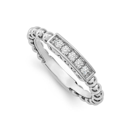 Caviar Spark Collection Stackable Fashion Ring in 