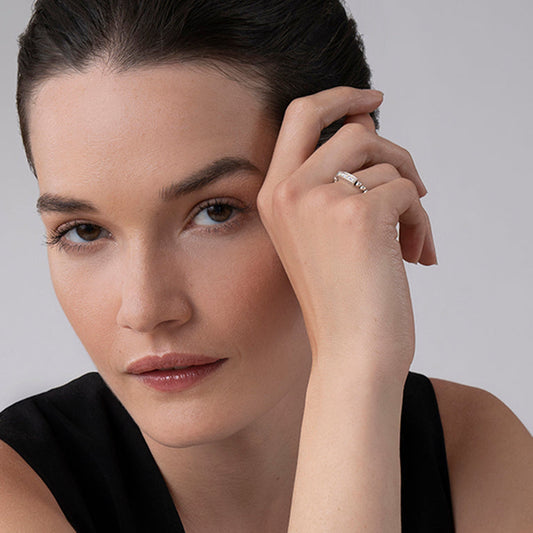 Caviar Spark Collection Stackable Fashion Ring in 