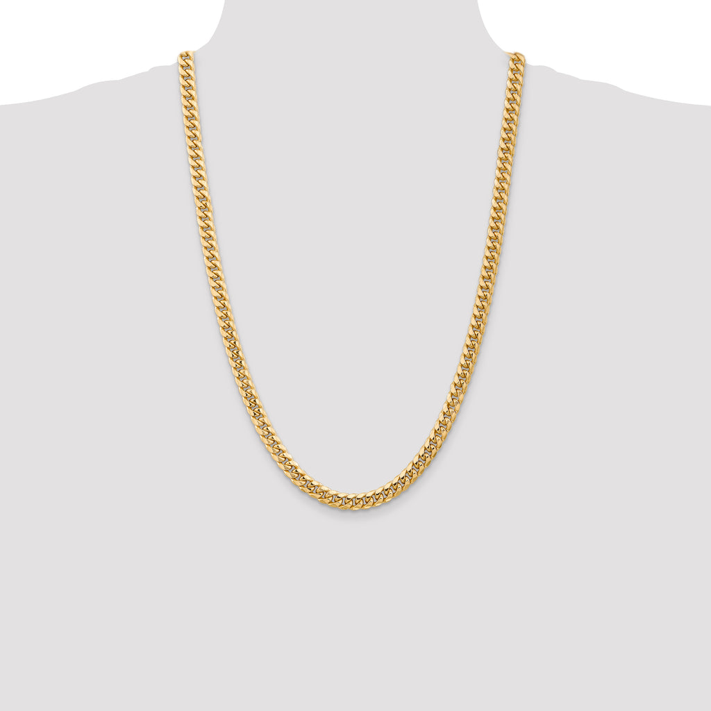14K Yellow Gold Cuban Link Chain