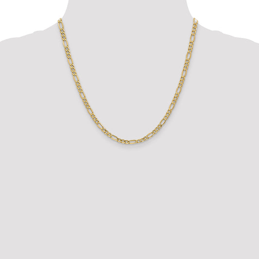 14K Yellow Gold Figaro Chain Necklace