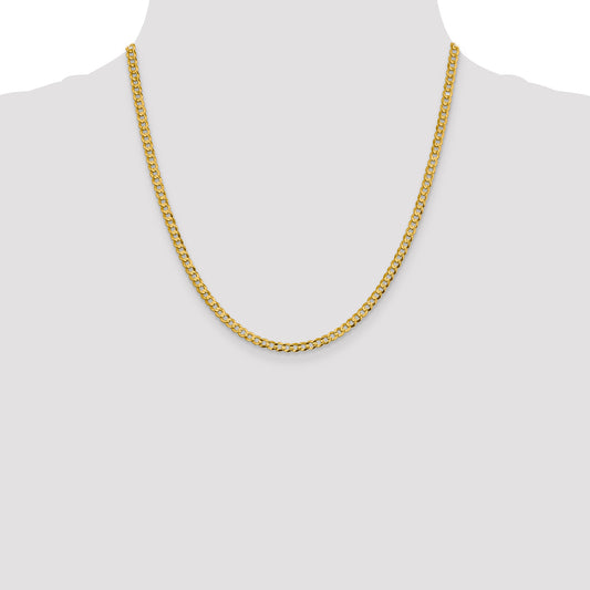 14K yellow gold Cuban link chain