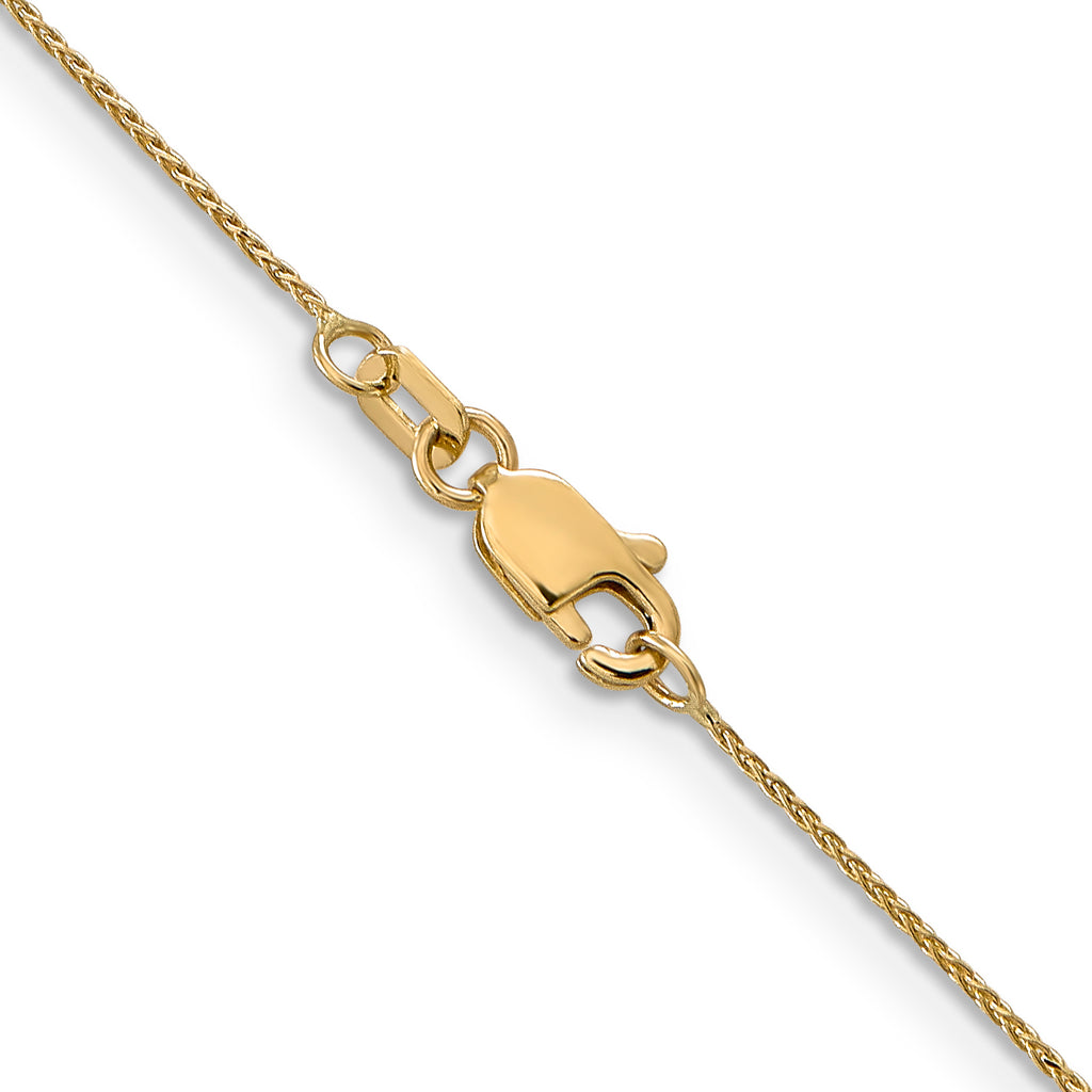 14K Yellow Gold Wheat Chain with Clasp