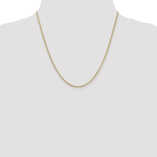 14K Yellow Gold Cable Link Chain