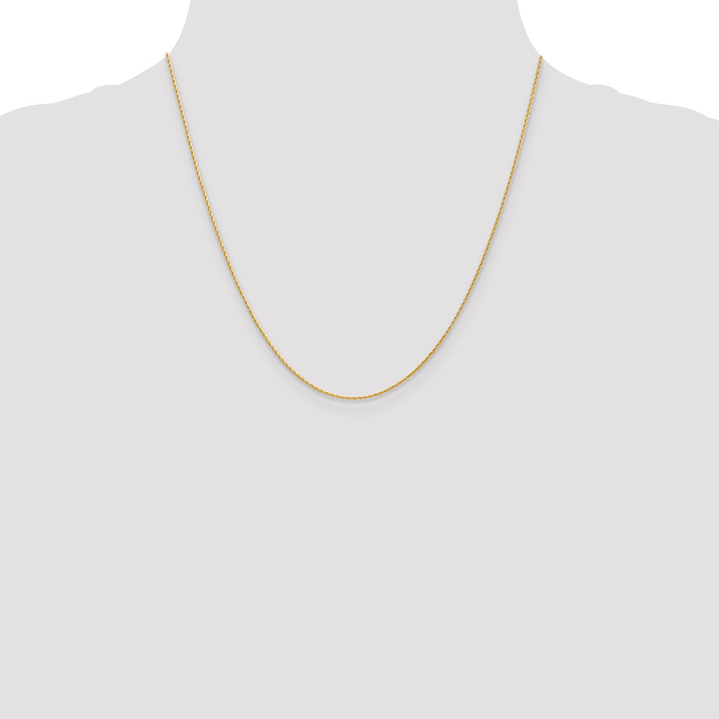 14K Yellow Gold Round Wheat Chain