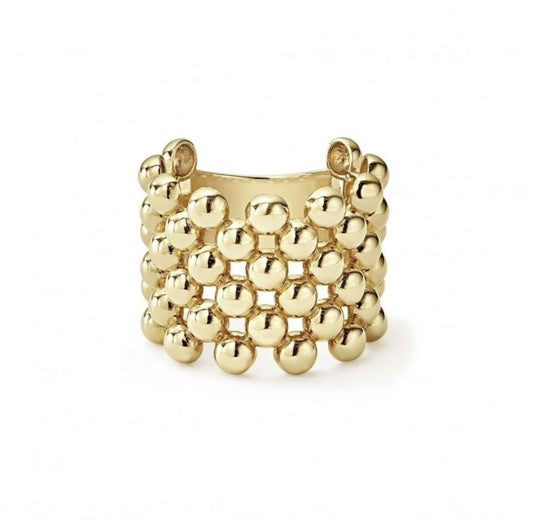 LAGOS Caviar Gold Collection Fashion Ring (No Stones) in 18 Karat Yellow Gold