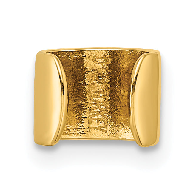 10K Yellow Gold Polished Cuff Earring