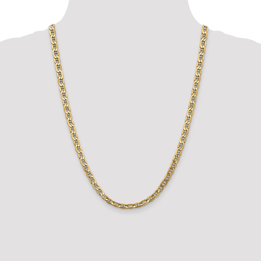 14K Yellow Gold Anchor Chain Necklace