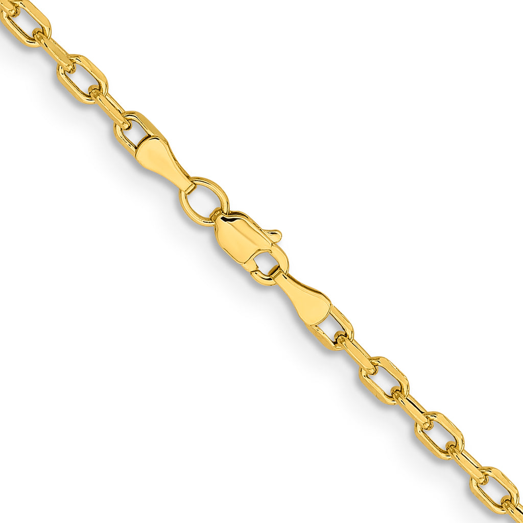 14K Yellow Gold Diamond Cut Chain