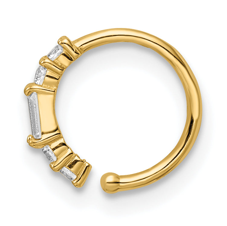 14K Yellow Gold Cuff Earring Design