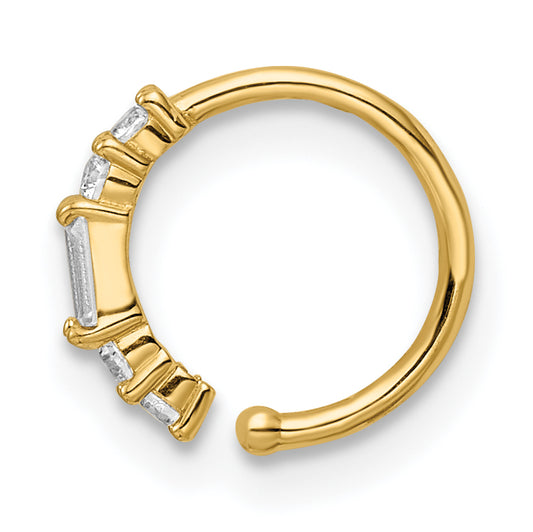 14K Yellow Gold Cuff Earring Design