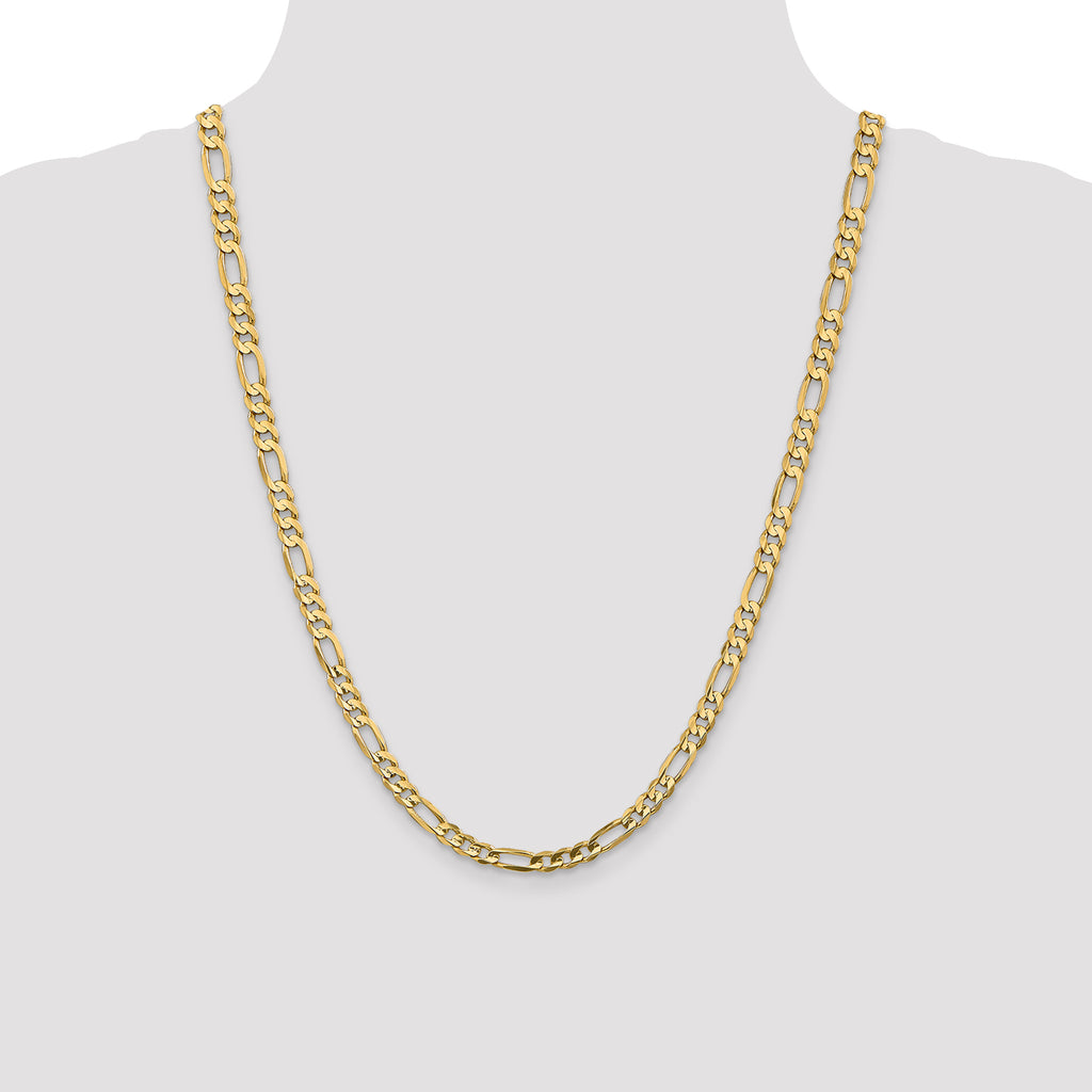 14K Yellow Gold Figaro Chain Necklace