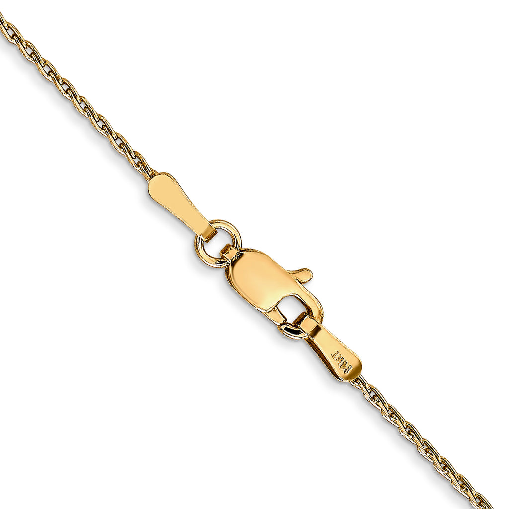 14K Yellow Gold Round Wheat Chain