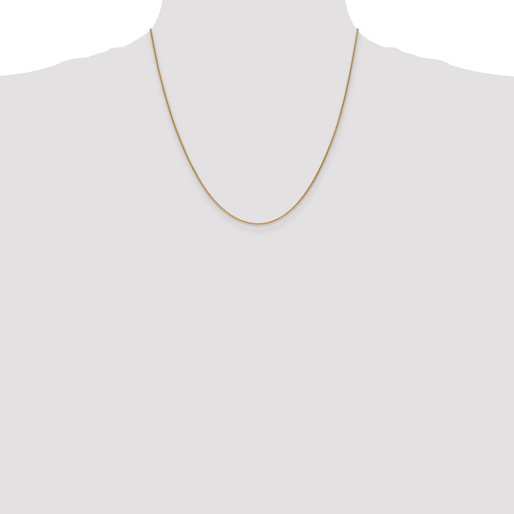14K Yellow Gold Cable Link Chain