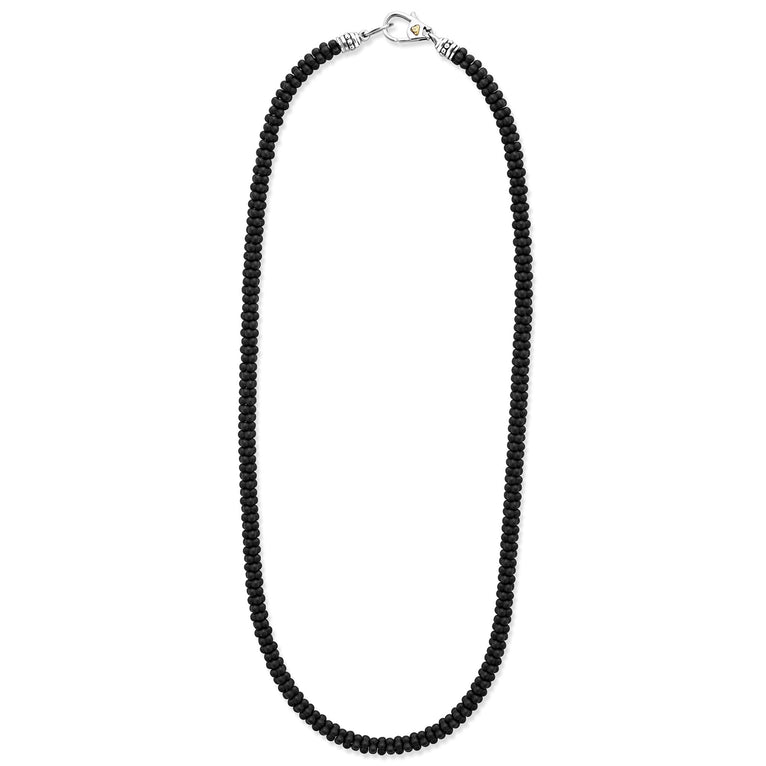 Men's LAGOS Black Caviar Collection Necklace in Ce