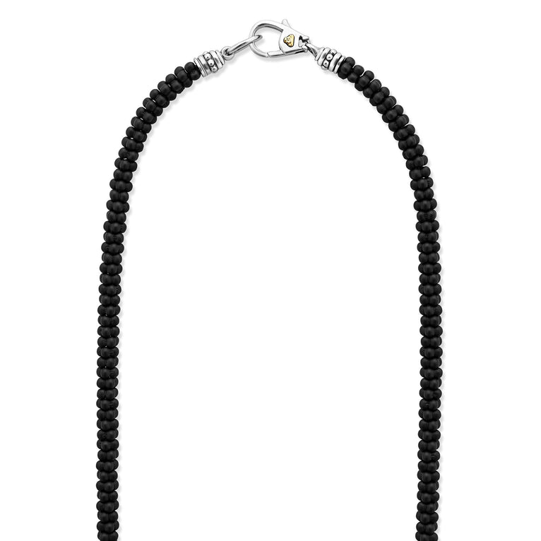 Men's LAGOS Black Caviar Collection Necklace in Ce