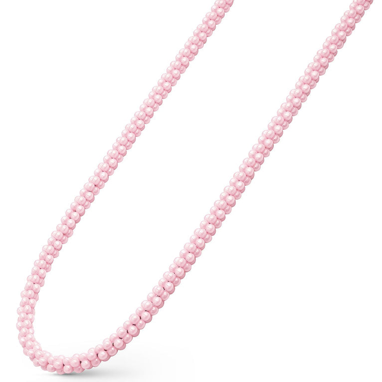 LAGOS Necklace in Sterling Silver and Ceramic Whit
