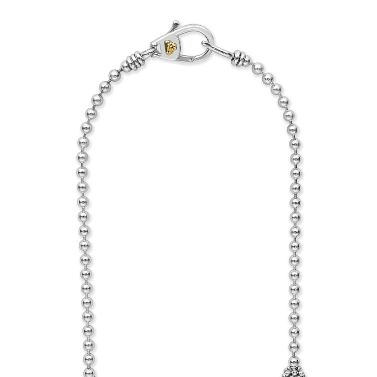 LAGOS Black Caviar Collection Tassel Necklace (No 